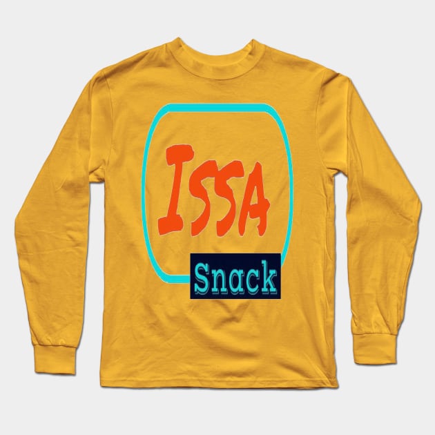 Issa Snack Logo (words) Long Sleeve T-Shirt by IssaSnackllc